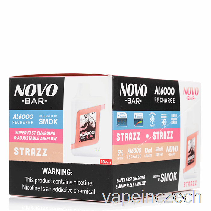 [10-balení] Smok Novo Bar Al6000 Jednorázový Vape Bez Nikotinu